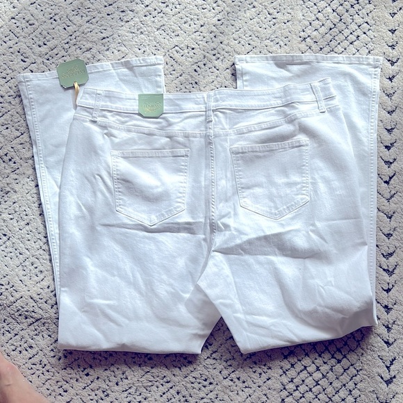 Ryegrass semi flared white jeans sz 22W - Picture 6 of 7